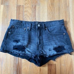 Urban outfitters black jean shorts size 27